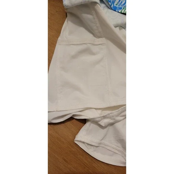 Lilly Pulitzer Aila Skort Dandy Lions Hydra Blue UPF 50+ Luxletic Size Large - Picture 9 of 13